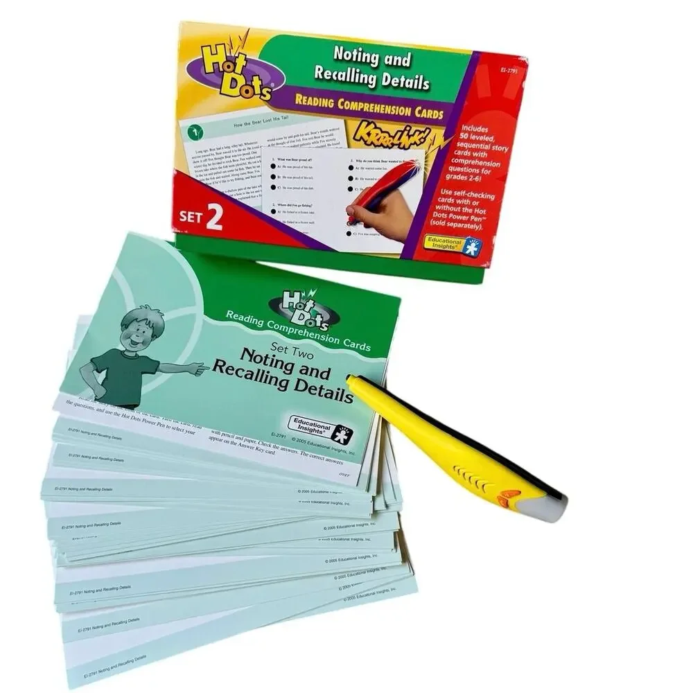 Hot Dots Reading Comprehension Sets 2 & 3 Tested Working Pen